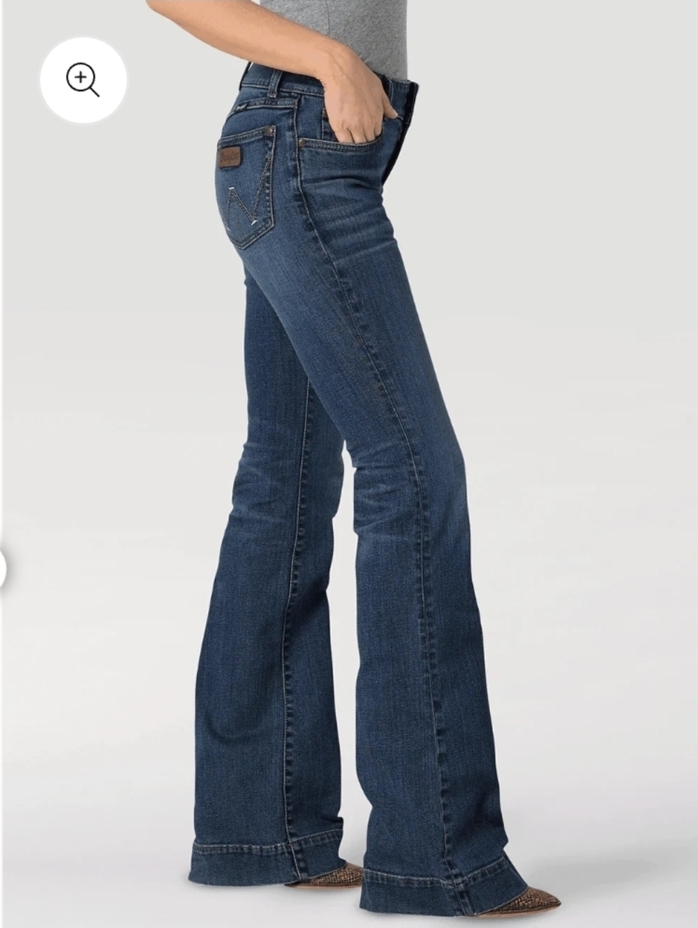 Wrangler Retro Women's Mae Mid-rise Wideleg Trouser Jeans 112328737